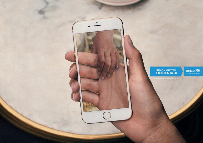 Unicef: Reach out to a child in need, 3