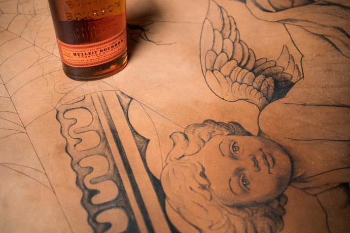 Bulleit: Frontier Works-32 foot tattoo