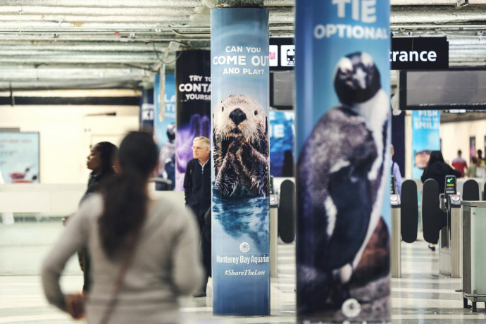 Monterey Bay Aquarium: Share the Love&mdash;BART Station Domination, 4