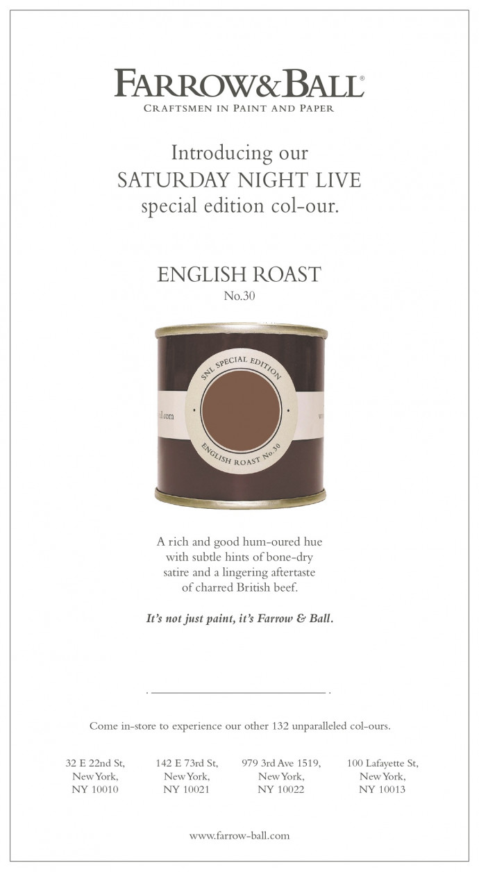 Farrow & Ball: SNL Response advert for NYT