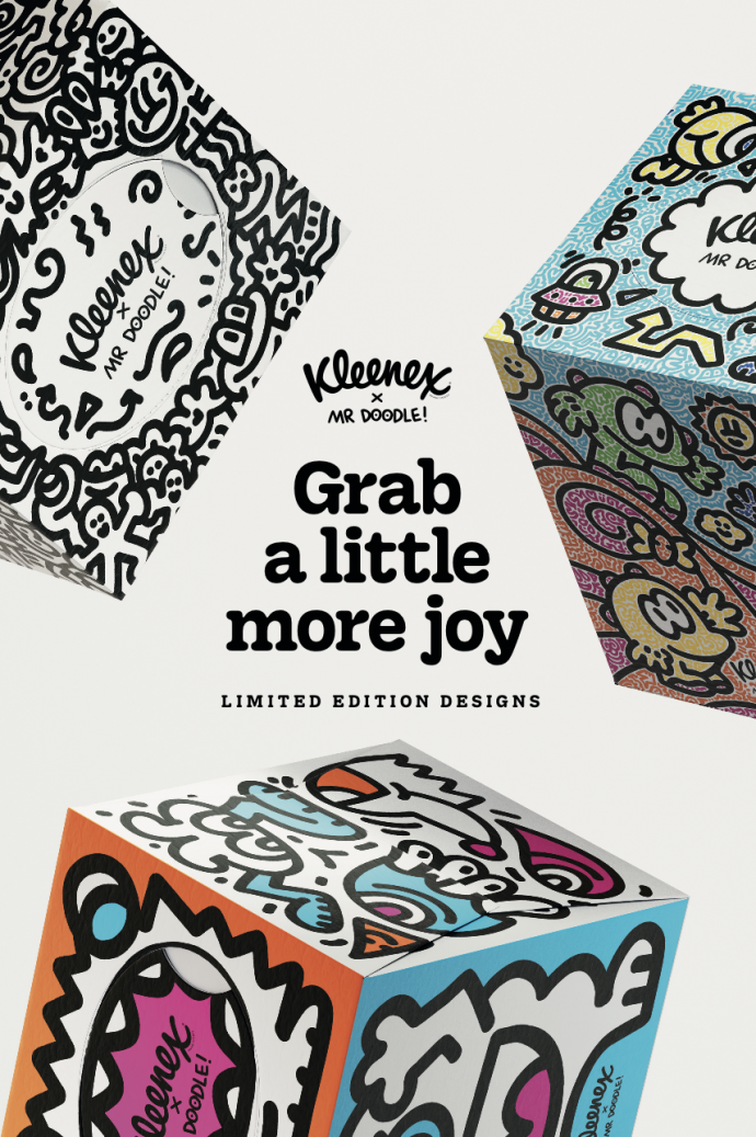 Kleenex x Mr Doodle: Grab a Little More Joy