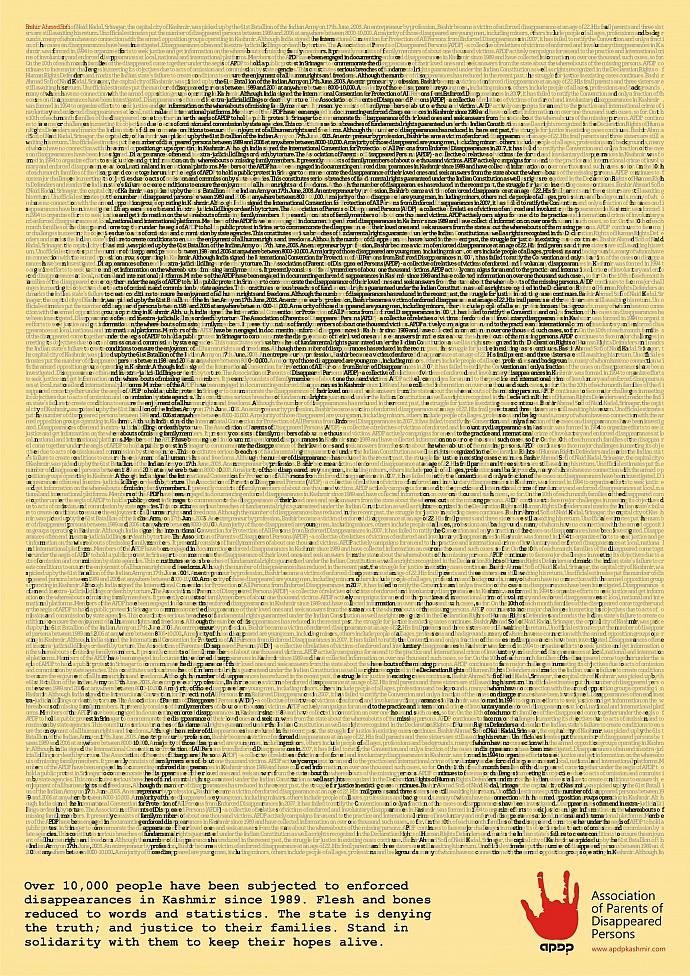 Association of Parents of Disappeared Persons: Disappeared Kashmiris, 6