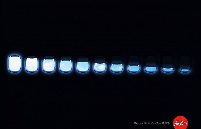 Air Asia: Quiet zone