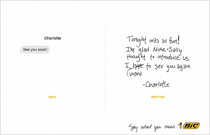 BIC: Say what you mean, 1