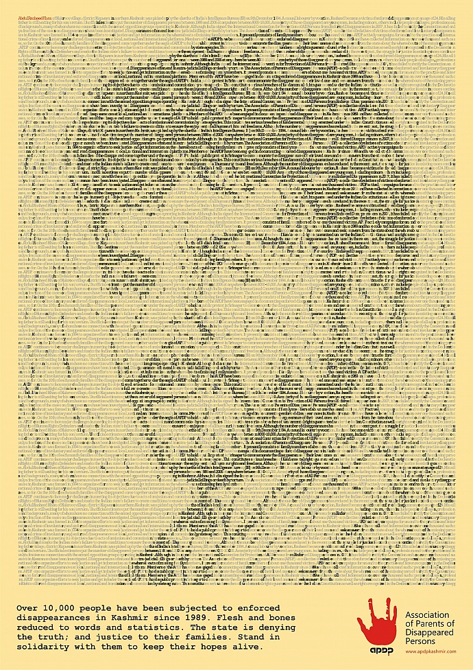 Association of Parents of Disappeared Persons: Disappeared Kashmiris, 5