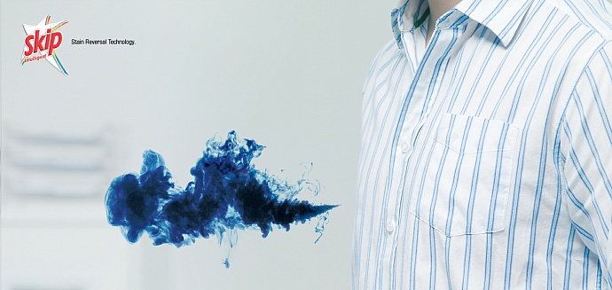 Skip washing powder: Stain reversal technology, 4