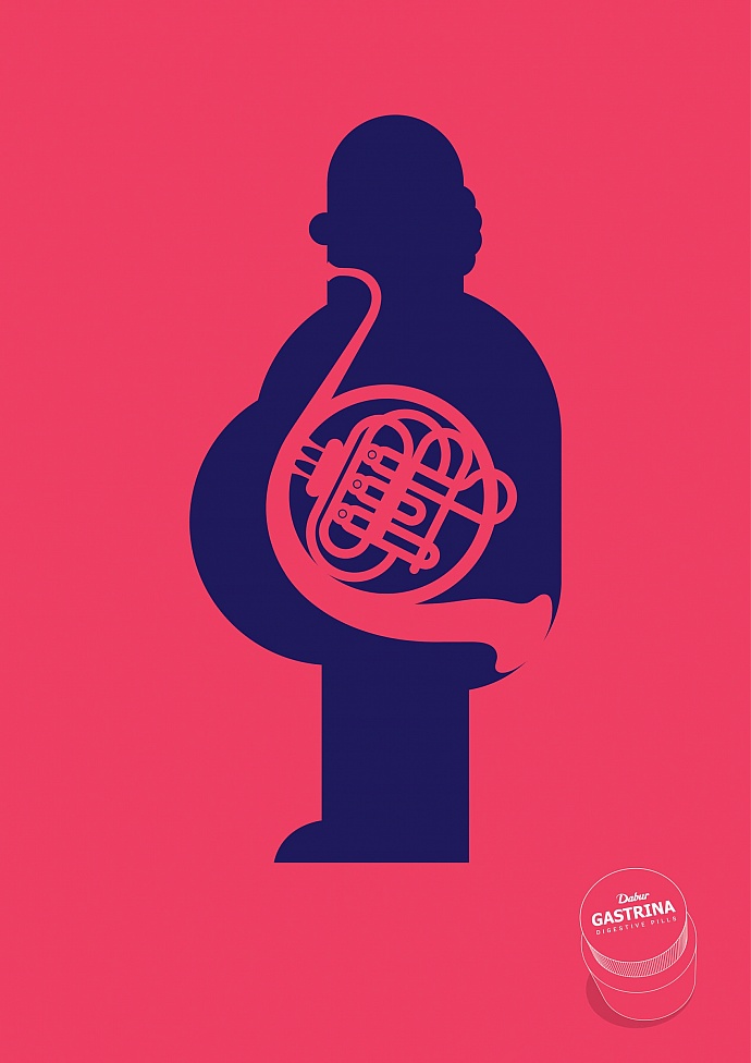 Dabur Gastrina Digestive Pills: French horn