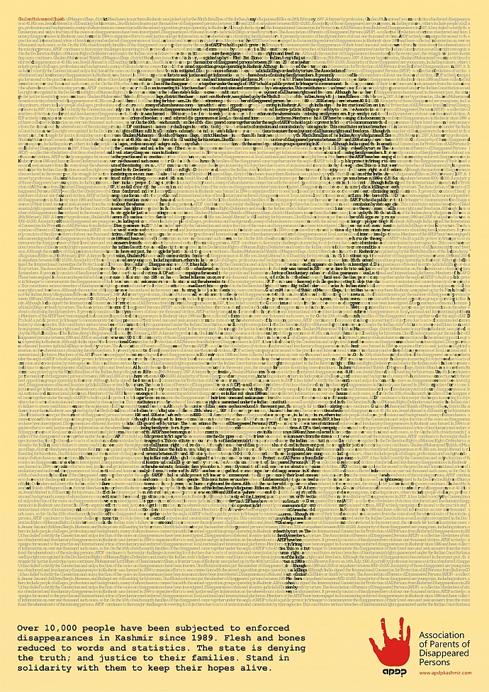 Association of Parents of Disappeared Persons: Disappeared Kashmiris, 4