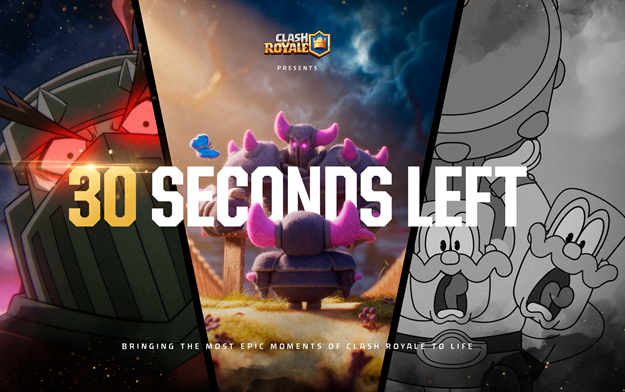 Clash Royale Crafts the Last 30 Seconds of Real Battles into Bespoke Animated Shorts