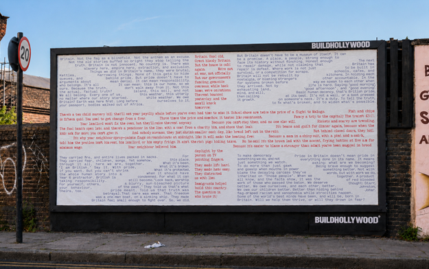 The Broken Britain Billboard Returns, but this Time Offering Hope for the Future 
